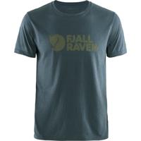 Fjallraven Logo Heren T-shirt Navy XL