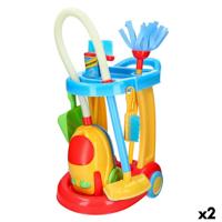Schoonmaakwagen met accessoires PlayGo 30,5 x 67 x 37 cm (2 Stuks)