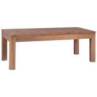 The Living Store Massief Teakhouten Salontafel - 110x60x40cm - Handgemaakt