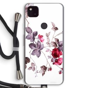 Mooie bloemen: Pixel 4a 5G Transparant Hoesje met koord