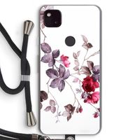 Mooie bloemen: Pixel 4a 5G Transparant Hoesje met koord