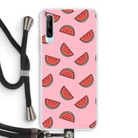 Watermeloen: Huawei P Smart Pro Transparant Hoesje met koord
