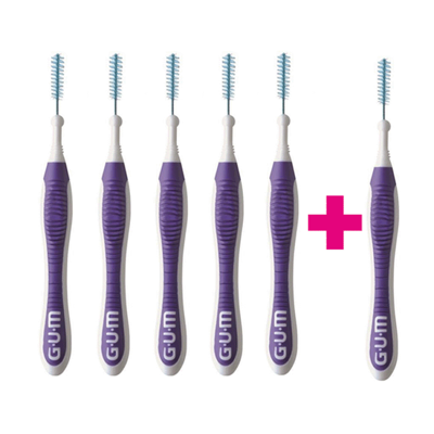 GUM Trav-Ler 1.2 mm paars - 5+1 Gratis