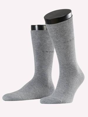 Esprit - 2p Socks - Basic Easy - grijs, Maat:39-42