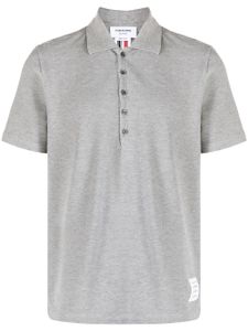 Thom Browne polo en coton à manches courtes - Gris