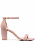 Stuart Weitzman sandales NearlyNude 95 mm à talons épais - Tons neutres