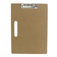 Clipboard/klembord houtkleur A4 formaat 23 x 31 cm - thumbnail