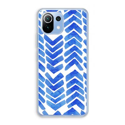 Blauwe pijlen: Xiaomi Mi 11 Lite Transparant Hoesje