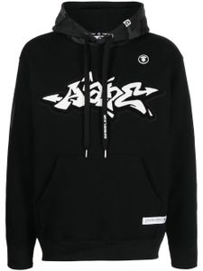 AAPE BY *A BATHING APE® hoodie bicolore à imprimé camouflage - Noir