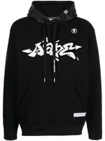 AAPE BY *A BATHING APE® hoodie bicolore à imprimé camouflage - Noir - thumbnail