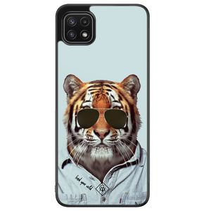 Samsung Galaxy A22 5G hoesje - Tijger wild