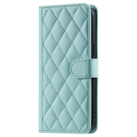 iPhone 15 Plus hoesje - Bookcase - Pasjeshouder - Koord - Kunstleer - Turquoise - thumbnail