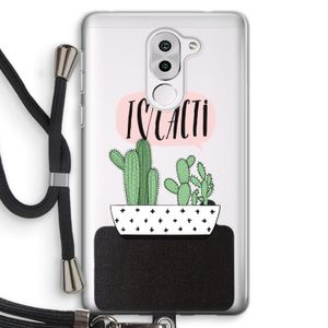 I love cacti: Honor 6X Transparant Hoesje met koord