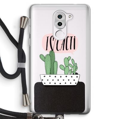 I love cacti: Honor 6X Transparant Hoesje met koord