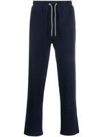 Corneliani pantalon de jogging droit à lien de resserrage - Bleu - thumbnail