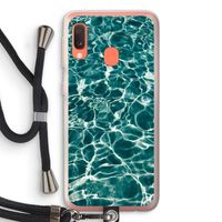 Weerkaatsing water: Samsung Galaxy A20e Transparant Hoesje met koord