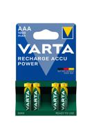 Varta batterij r03 aaa oplaadbaar 1000mah krt (4) Varta batterij r03 aaa oplaadbaar 1000mah krt (4)