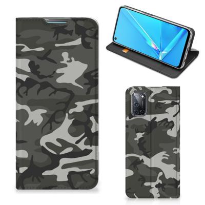 OPPO A52 | A72 | Hoesje met Magneet | Army Light