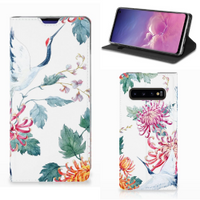 Samsung Galaxy S10 Hoesje maken Bird Flowers