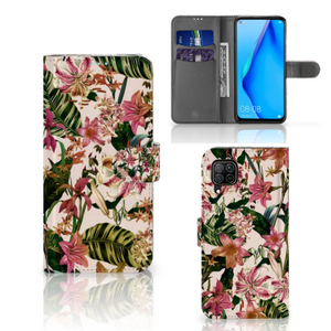 Huawei P40 Lite Hoesje Flowers