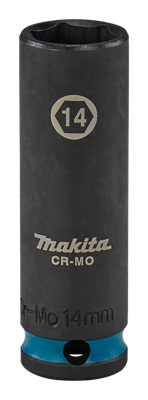 Makita Krachtdop Impact Black, 3/8 14mm lang - E-16318
