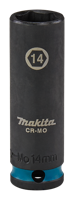 Makita Krachtdop Impact Black, 3/8 14mm lang - E-16318