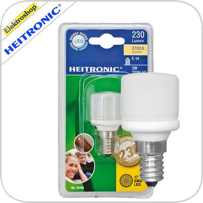 LED lamp 3W 2700K E14 cilinder vorm opaal 230 Lumen