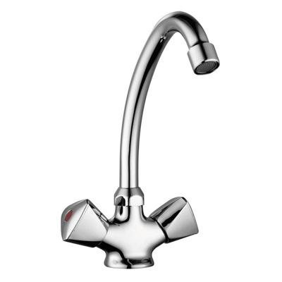 Go by Van Marcke Easy II tweegreepsmengkraan keuken draaibaar inclusief flexibele slangen en bevestigingsset 185704