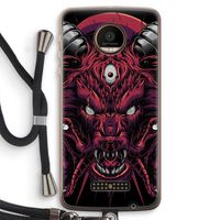 Hell Hound and Serpents: Motorola Moto Z Force Transparant Hoesje met koord