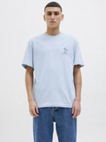 Jack & Jones Jjsummer Vibes Tee Ss Crew Neck Ln T-shirts Chambray Blue