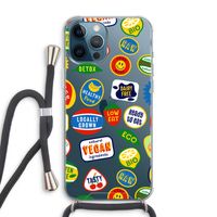 Fruitsticker: iPhone 12 Pro Max Transparant Hoesje met koord