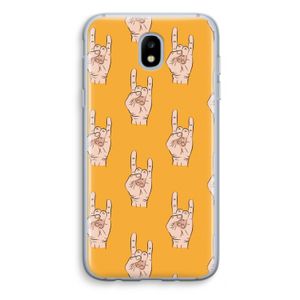 Rock: Samsung Galaxy J5 (2017) Transparant Hoesje