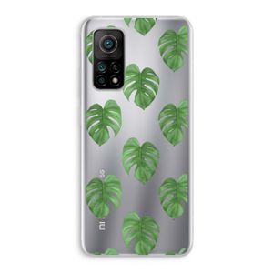 Monstera leaves: Xiaomi Mi 10T 5G Transparant Hoesje