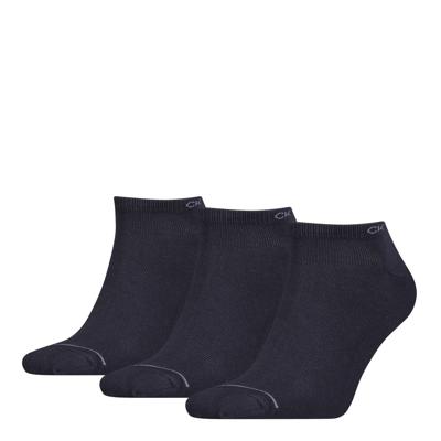 Calvin Klein Heren Sneakersokken 3-pack Navy-One Size (40-46)