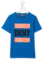 Dkny Kids t-shirt à logo imprimé - Bleu