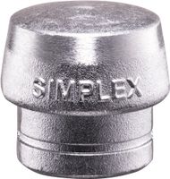 Halder Kunststofhamerkop | hoofd-d. 30 mm | zacht metaal zilver hard | 1 stuk - 3209.030 3209.030
