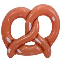 Opblaasbare pretzel 45 cm Oktoberfest versiering