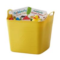 Storage solutions speelgoedmand - geel - 25 l - kunststof - 40 x 35 cm - opbergmand