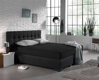Homecare Jersey Hoeslaken Matras | Zwart - 135 gram - Enkel