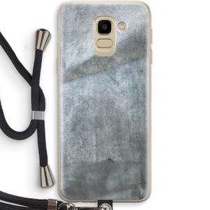 Grey Stone: Samsung Galaxy J6 (2018) Transparant Hoesje met koord