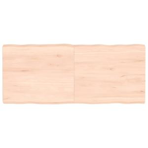 vidaXL Tafelblad natuurlijke rand 140x60x(2-6) cm massief eikenhout