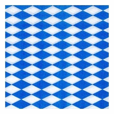 Oktoberfest vlag Beieren servetten - 100x - Tafel decoratie feestartikelen van Bayern - Papier
