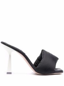 Sebastian Milano mules à bride matelassée - Noir