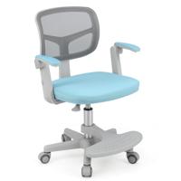 Kinder Bureaustoel met een Zithoogte van 41-52 cm Verstelbare Kinderdraaisteel met Wielen Blauw Kinder Bureaustoel met een Zithoogte van 41-52 cm Verstelbare Kinderdraaisteel met Wielen Blauw