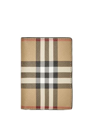 Burberry portefeuille à motif Vintage Check - Tons neutres