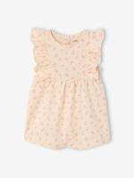 Babyromper Basics met geruite mouwtjes ecru