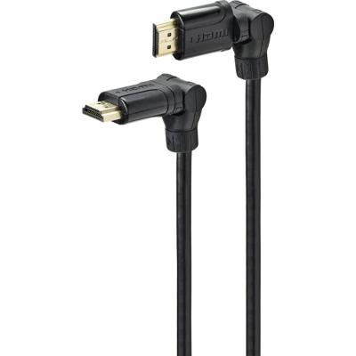 SpeaKa Professional SP-9510012 HDMI-kabel HDMI Aansluitkabel HDMI-A-stekker, HDMI-A-stekker 2.00 m Zwart