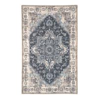 Amelia - Deurmat - blauw - chenille polyester - 50x80 cm