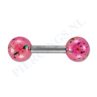 Helix gespikkelde coating roze - thumbnail
