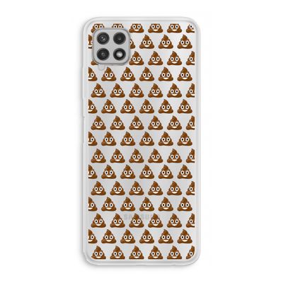 Poop emoji: Samsung Galaxy A22 4G Transparant Hoesje